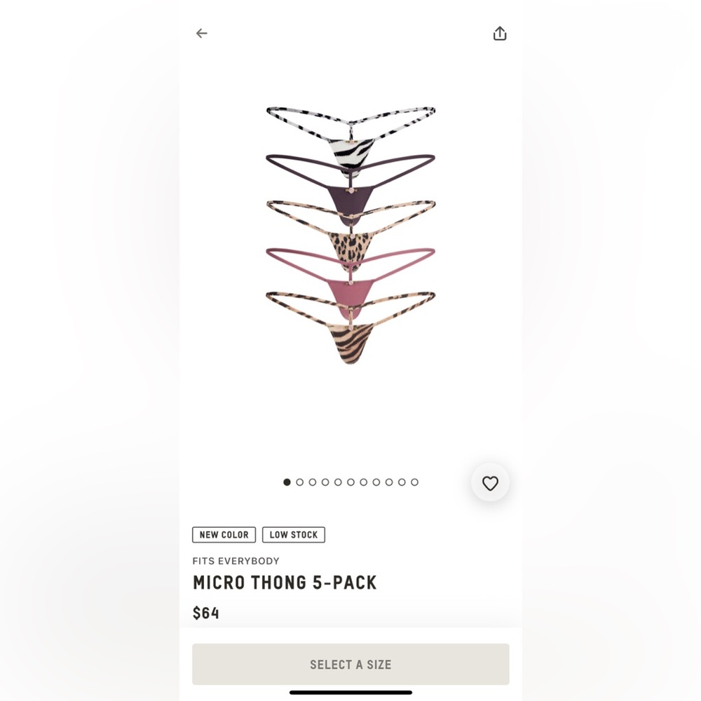 ISO skims fits everybody micro thong 5 pack - size small.